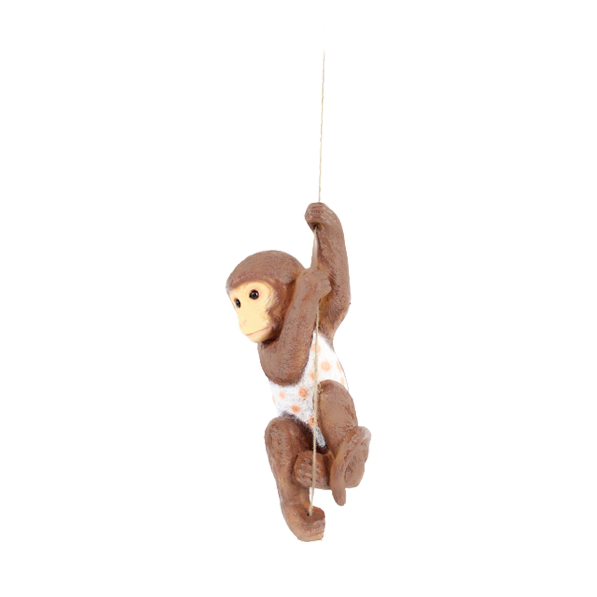 Wonderland hanging Swing  Monkey on Rope for Garden Decoration (brown)|Garden décor|Outdoor Décor