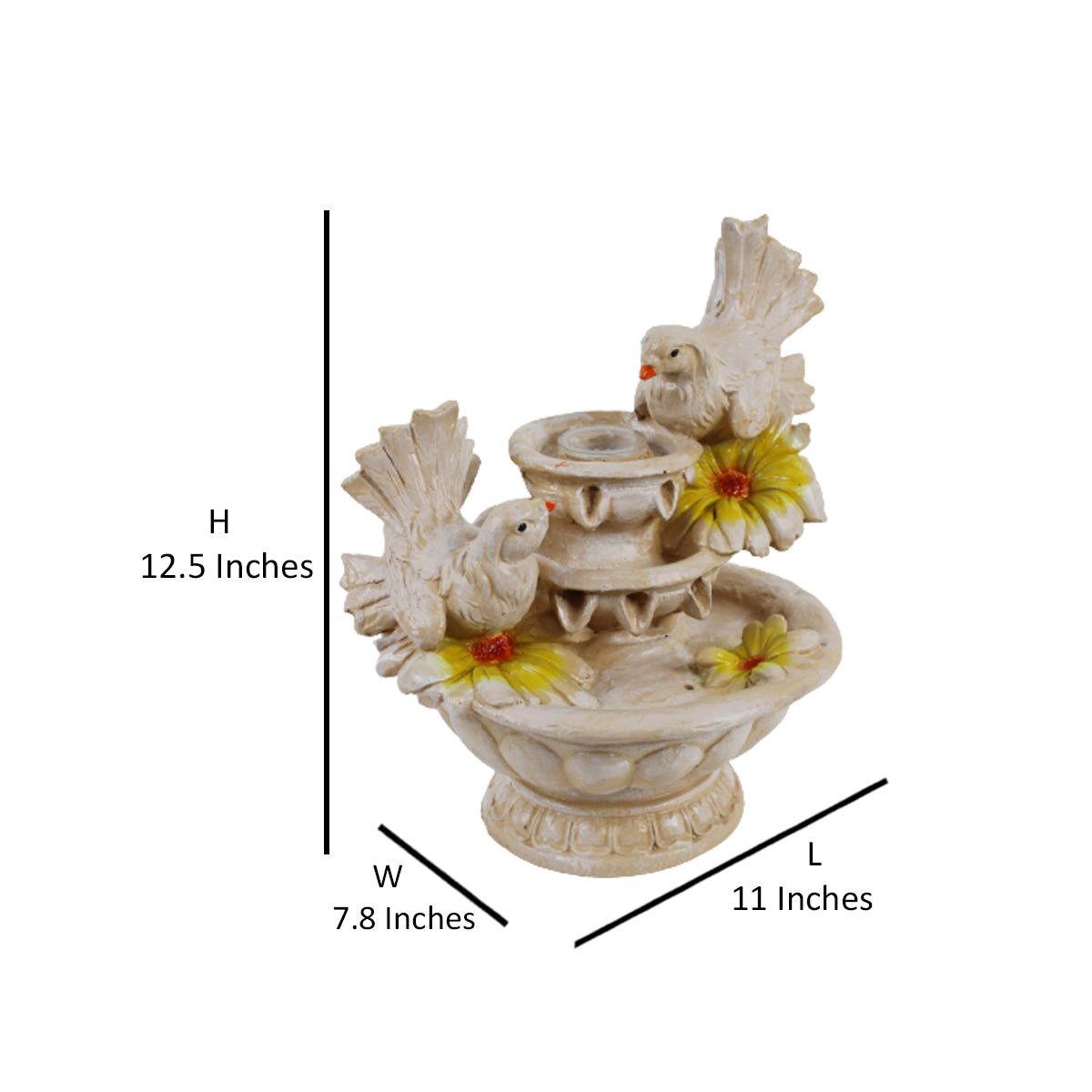 Wonderland Resin Dove fountain with motor |Garden décor|Outdoor Decor