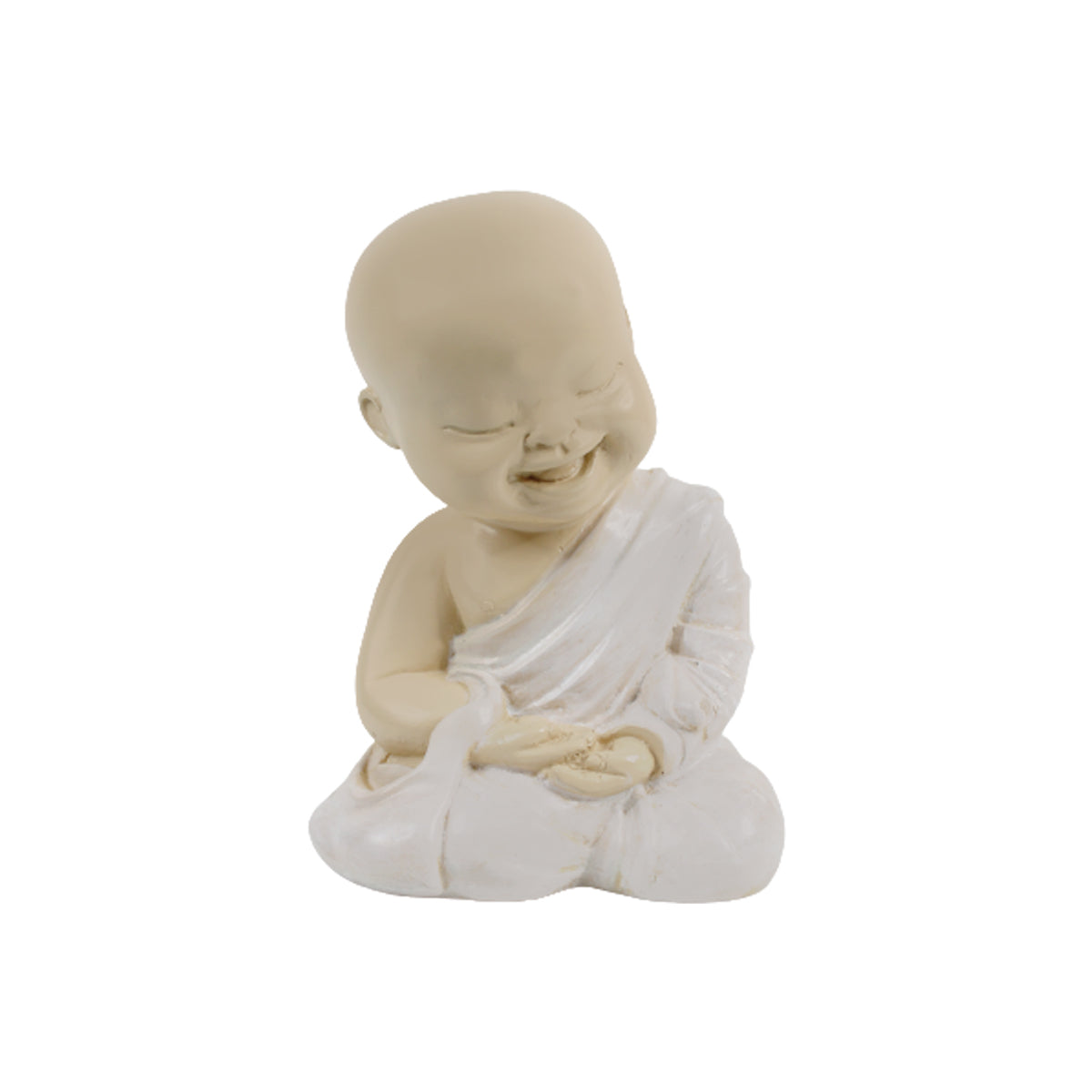 Wonderland Resin Big Monks Statue for Home and Garden Decoration (White)-1