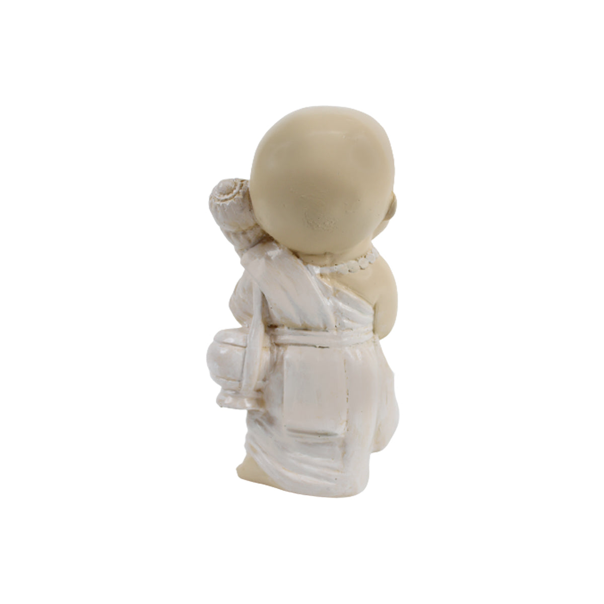 Wonderland Resin Big Monks Statue for Home and Garden Decoration (White)-4