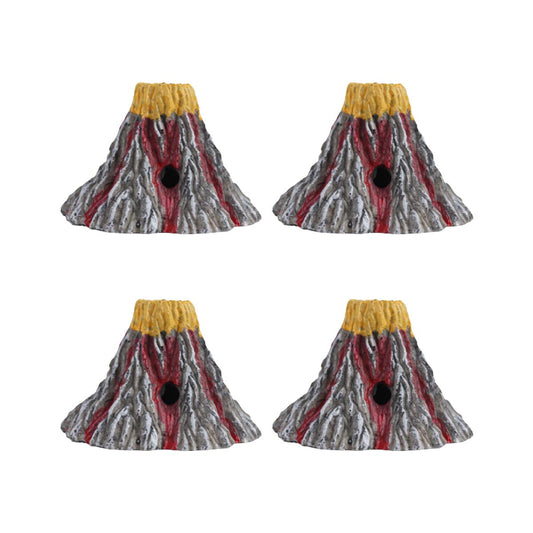 Wonderland (set of 4) Miniature Resin Volcano  |Garden Miniatures| Garden tray garden figurine