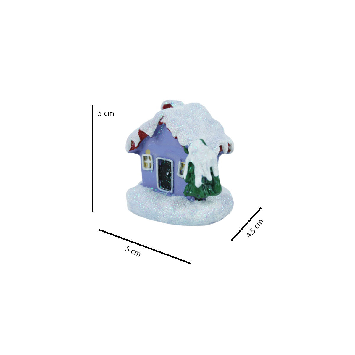 Miniature toys Set of 2 Snow House (Miniature Fairy Garden Accessoriesfor DIY tray garden Plant Décor)