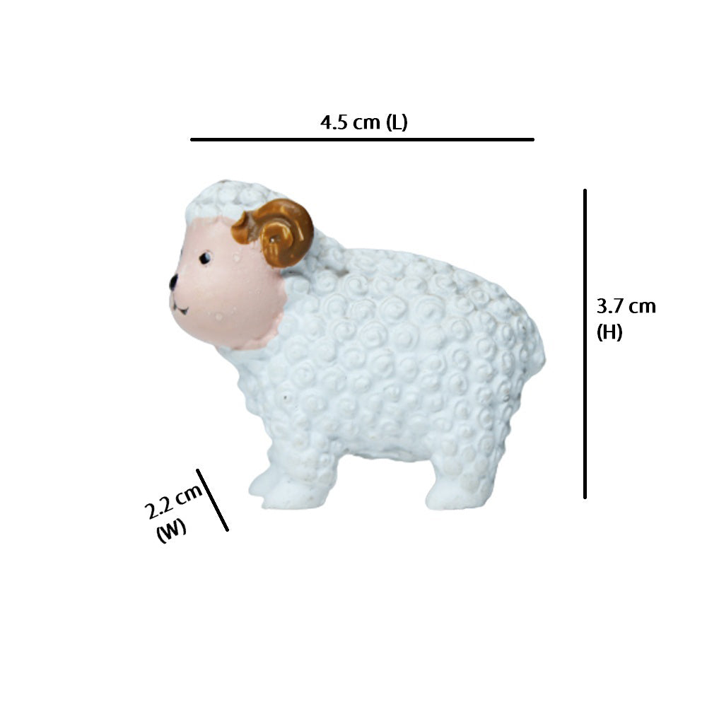 Miniature Toys : (4 Pc/Set ) Sheep for Fairy Garden Accessories