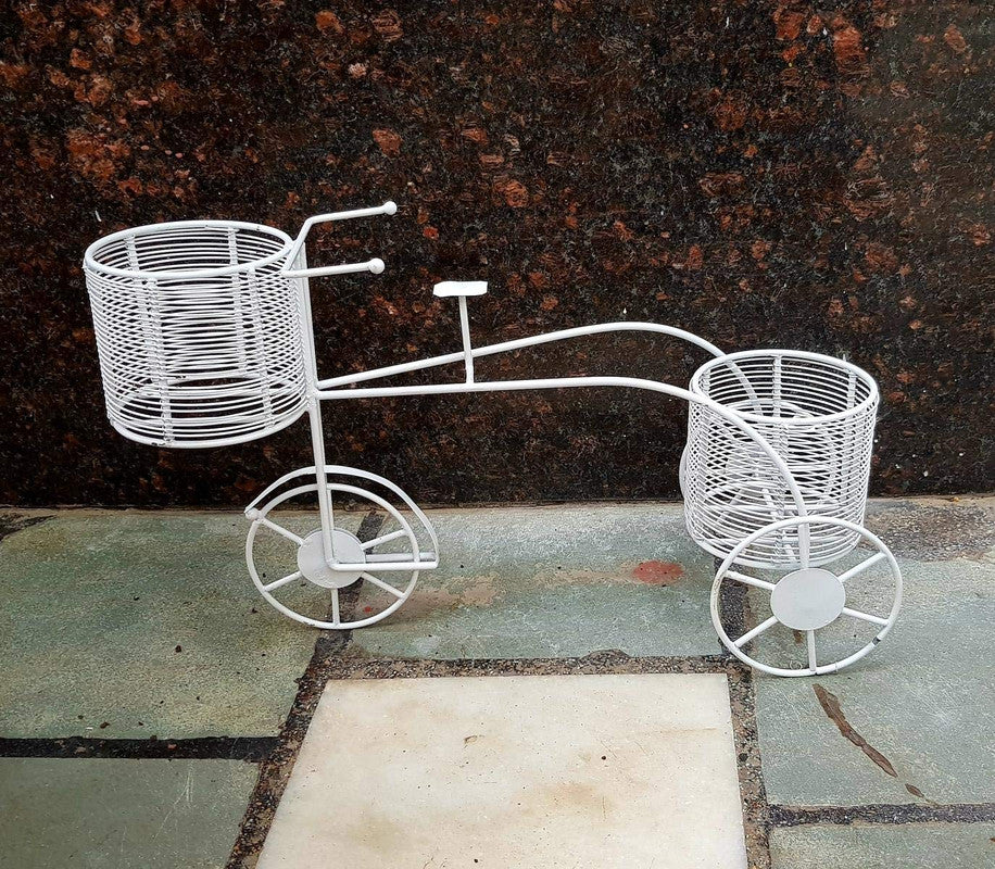 Metal Bicycle Plant Stand for Garden and Balcony Decoration