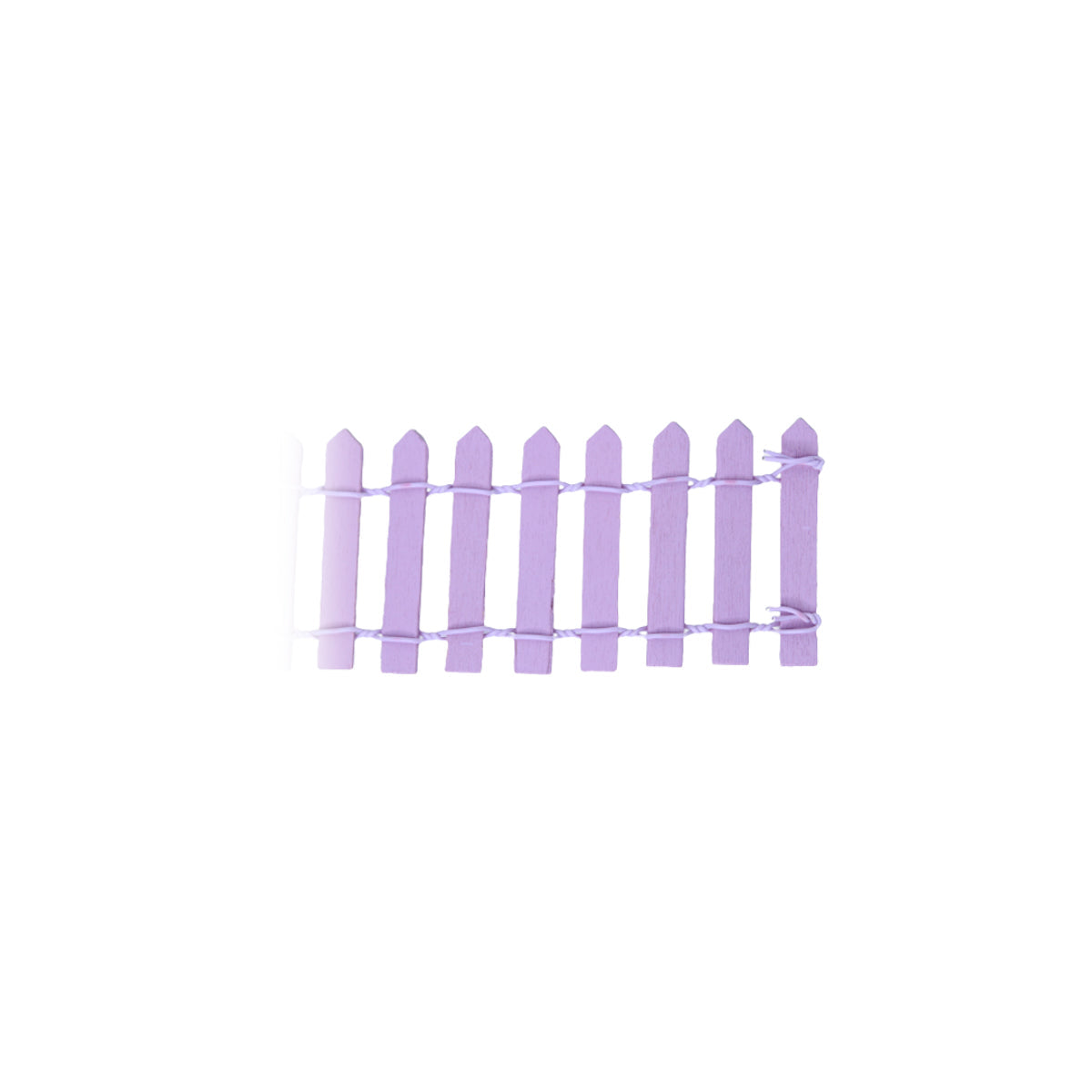 Wonderland Set of 2  Miniature Toys Long Fence (Purple)