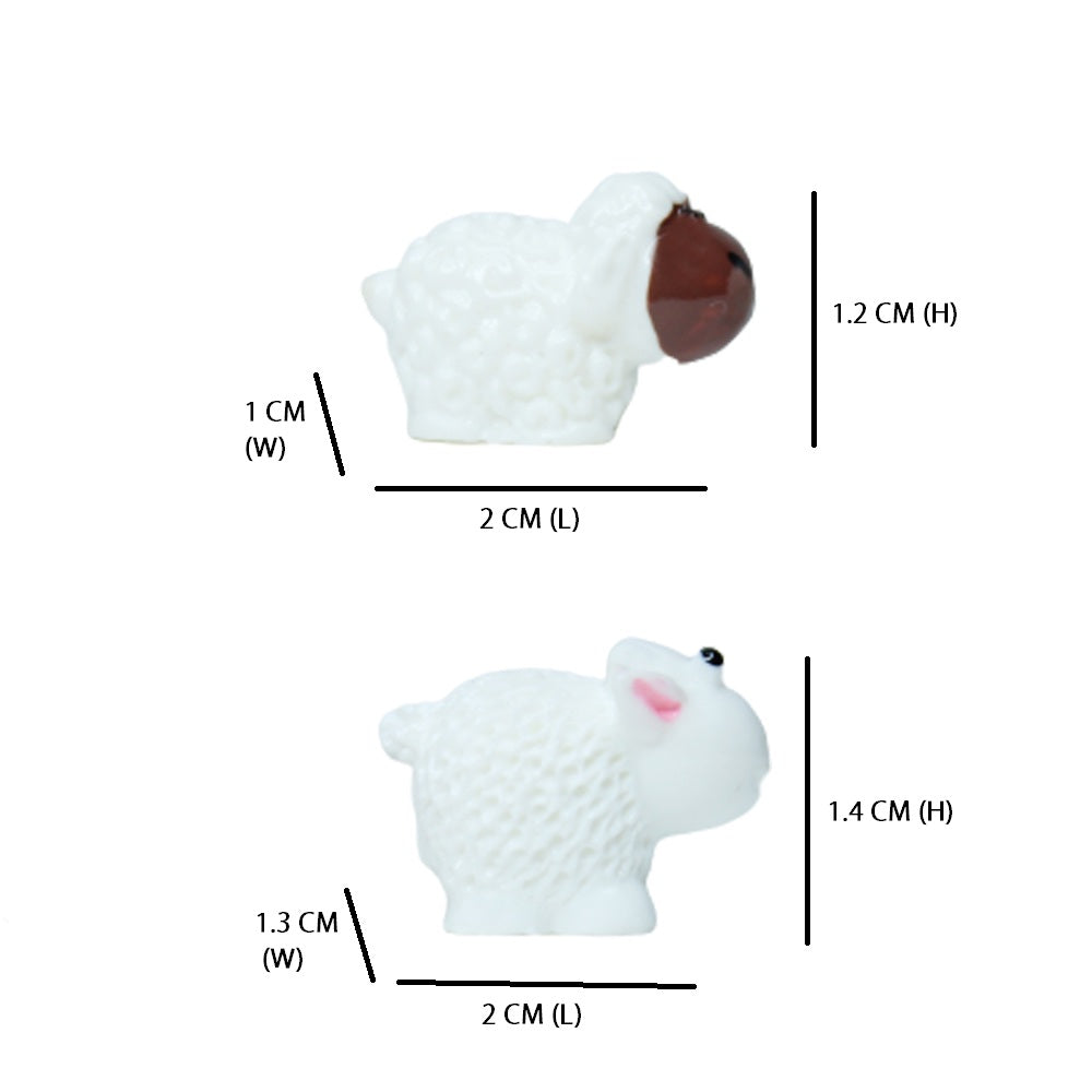 Miniature Toys : (Set of 10) Sheeps for Fairy Garden Accessories