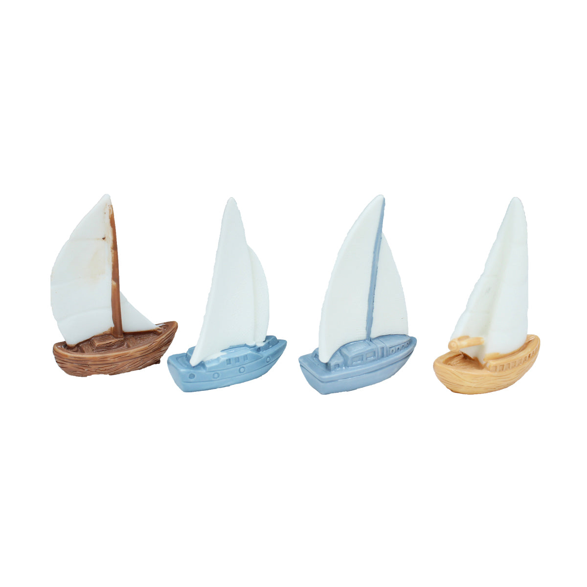 Miniature Toys - Set of 4 Yatch ( Fairy garden accessories)