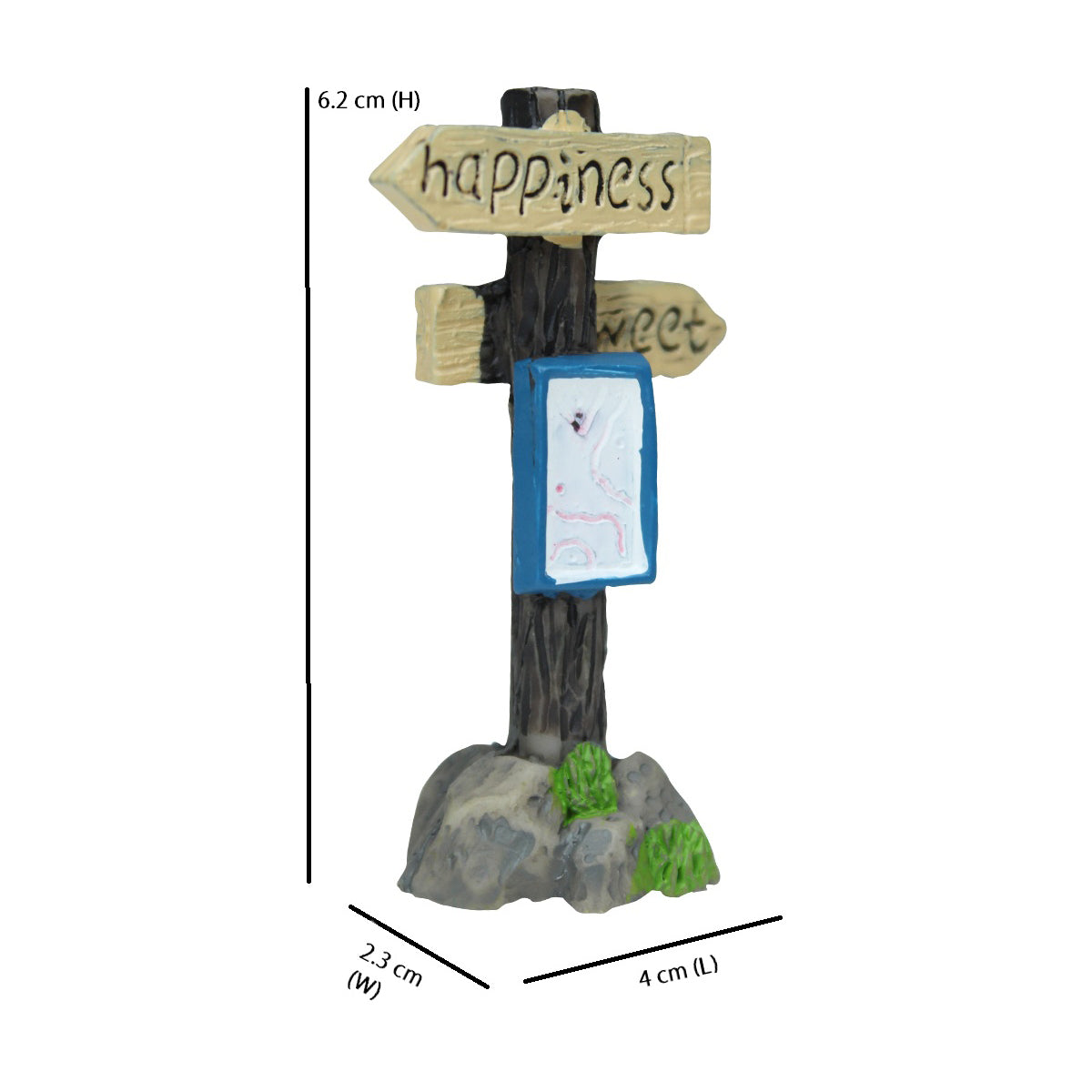 Miniature Toys : (Set of 2) Happiness Sign Board