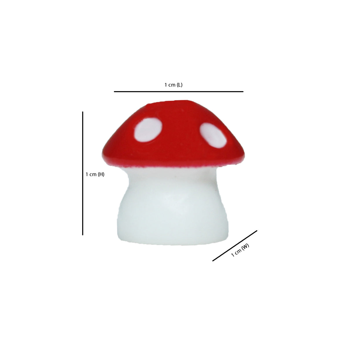 Miniature Toys - Set of 10 Mushroom  ( Fairy garden accessories)