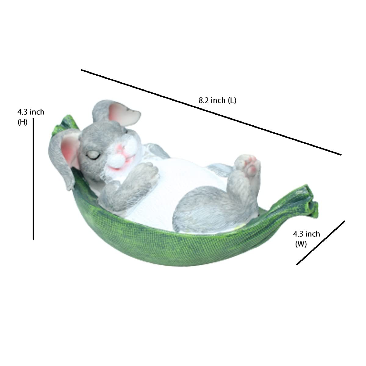 Hanging Swing Cute Rabbit Statue for Garden Decoration