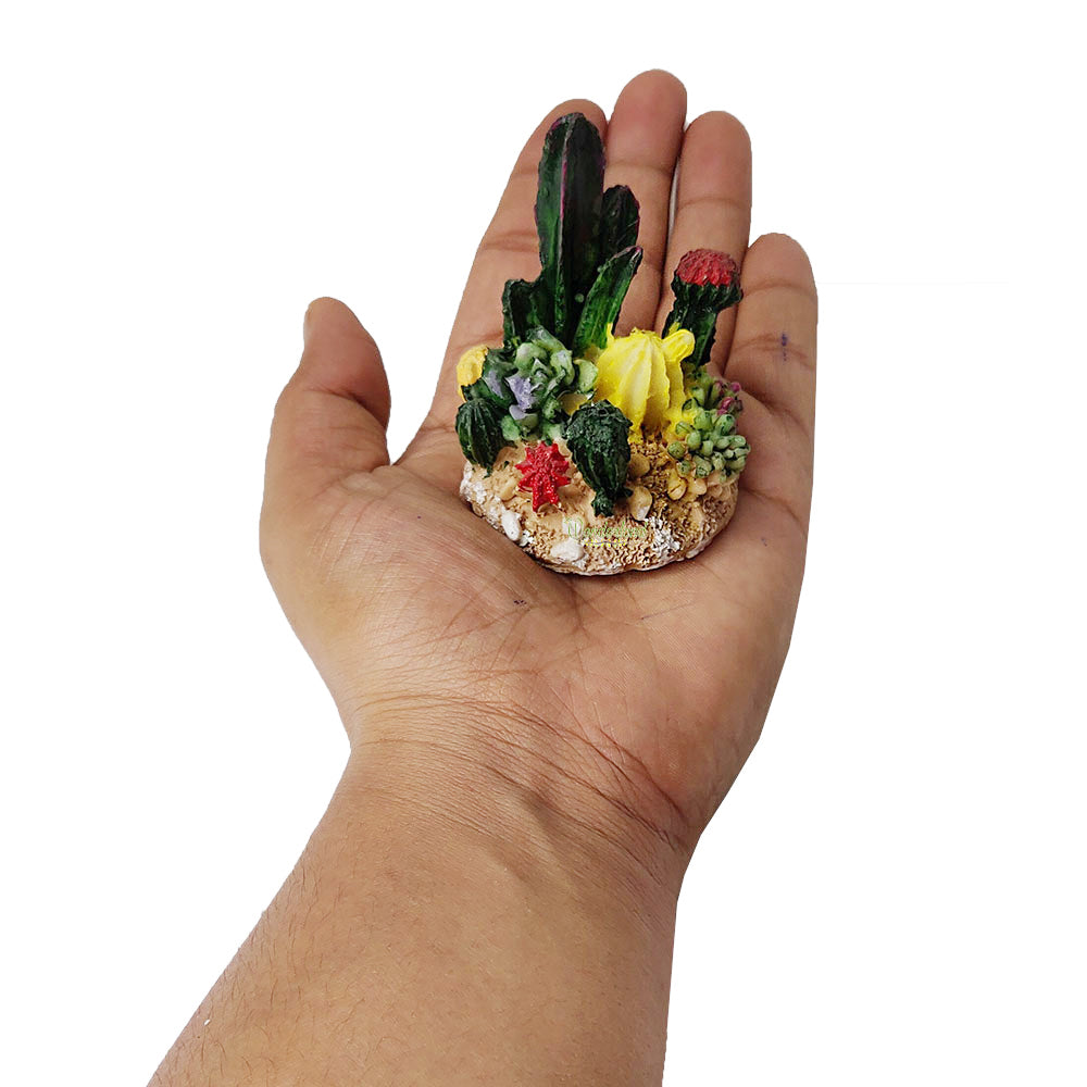 Miniature Toys: Set of 2 Cactus Miniature fairy garden toys, miniature garden decorations