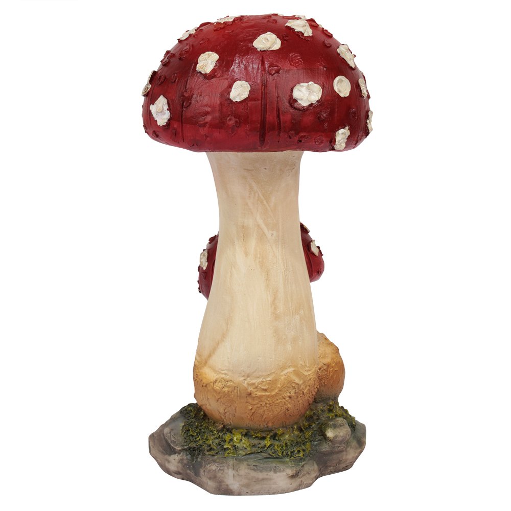 Wonderland Mushroom Decoration Statue | Material Resin | Height 6 Inches | Perfect for Garden decor, Balcony decoration, Home showpiece, Outdoor & Kids Room decor, garden statue