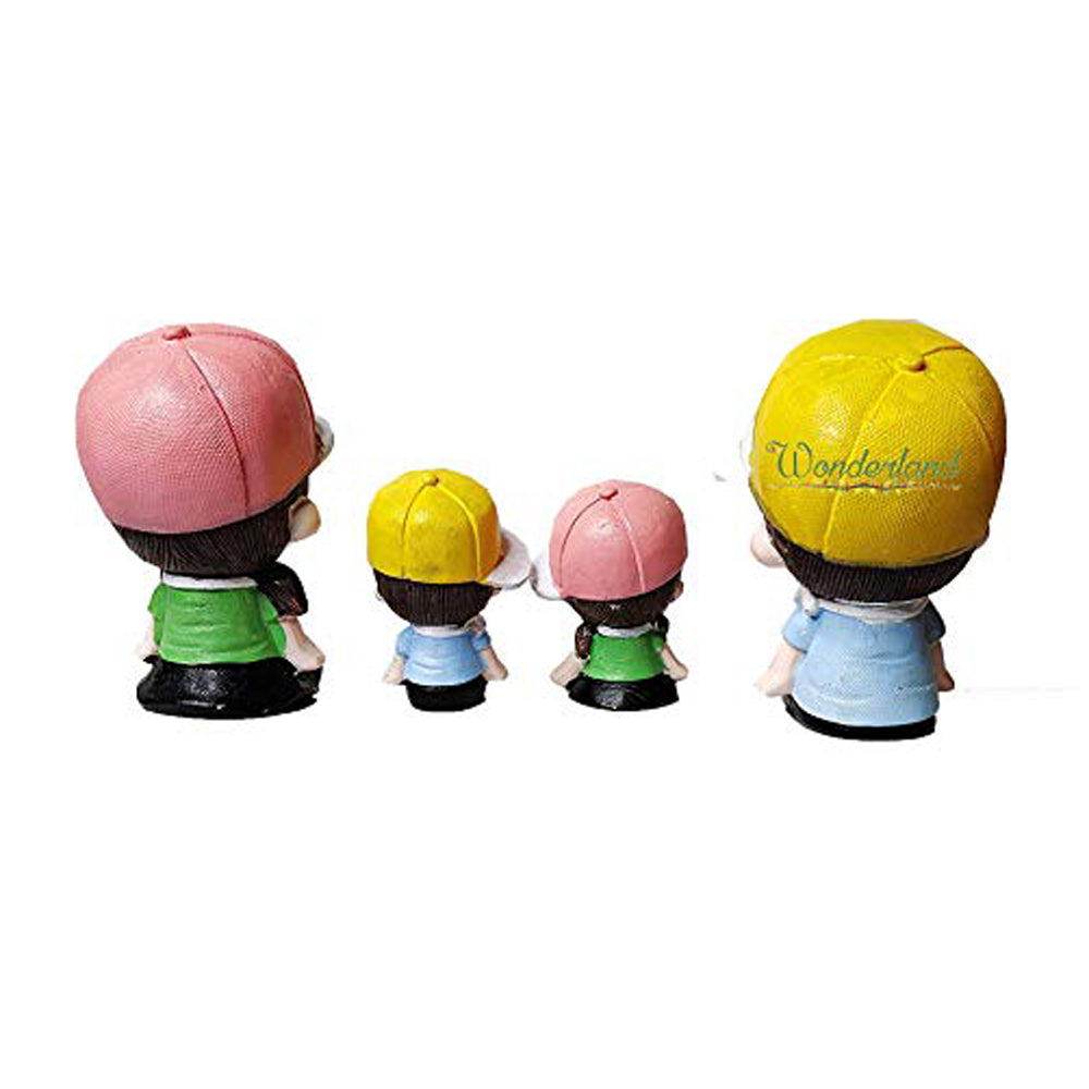 (Set of 4) Family with Hanging Legs for Home Decoration.