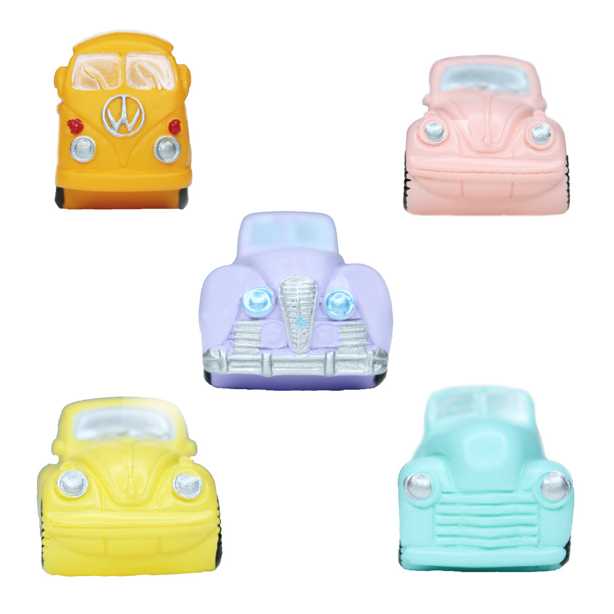 Miniature Toys : (Set of 5) Car and Bus for Fairy Garden Accessories