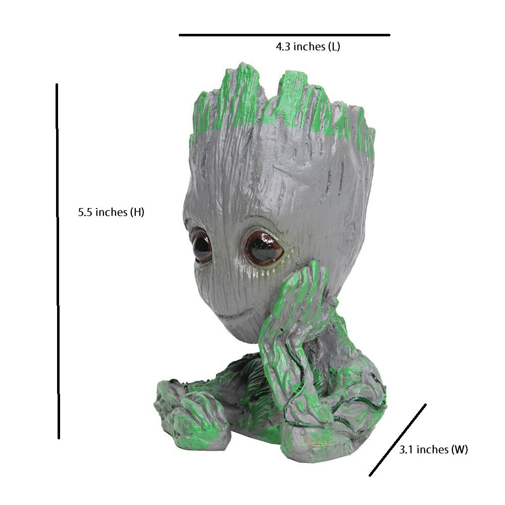 Groot Succulent Pot for Home Decoration (Grey)