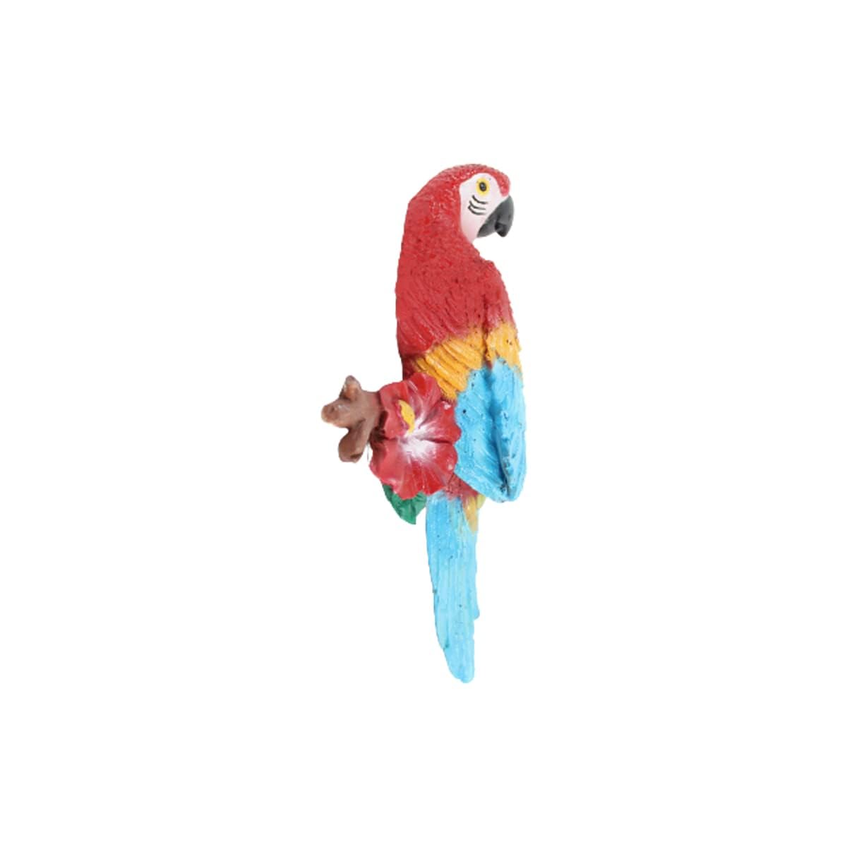 Wonderland Parrot Sitting on Flower Branch