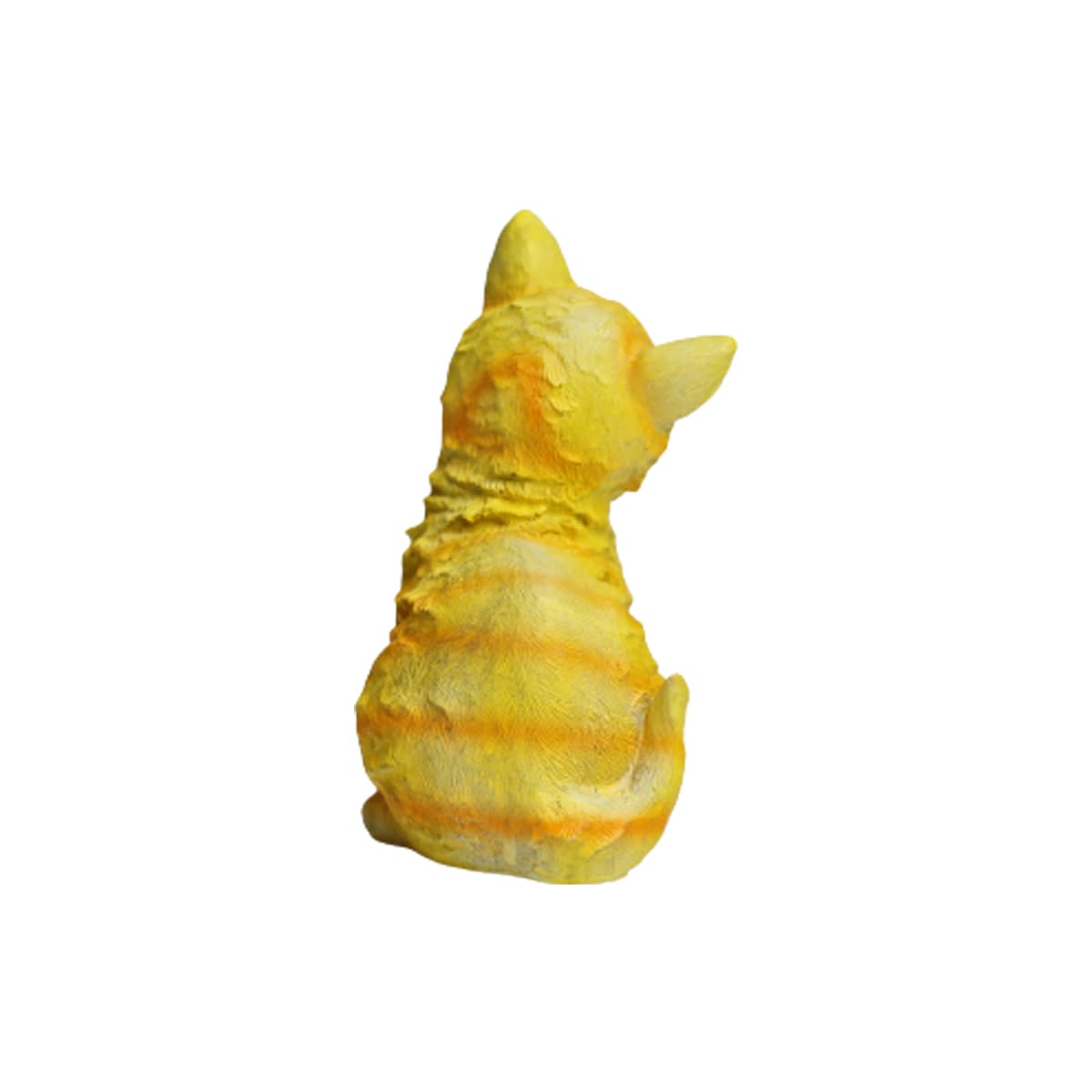 Wonderland resin yellow kitty statue