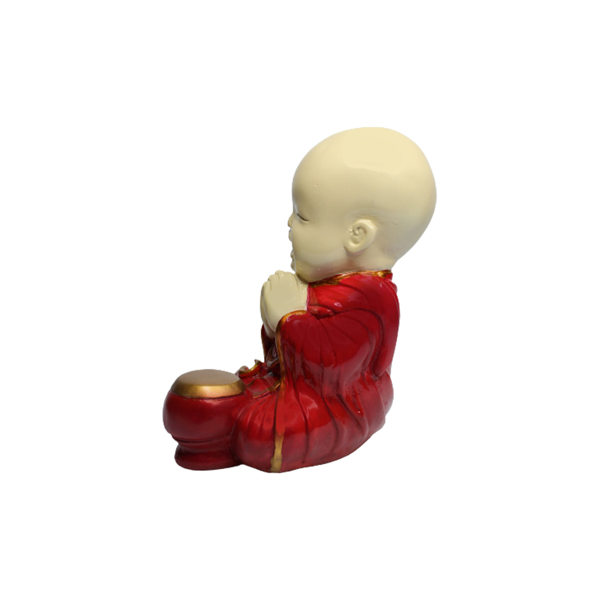 Big Monk Statue for Home and Garden Decoration (Red)