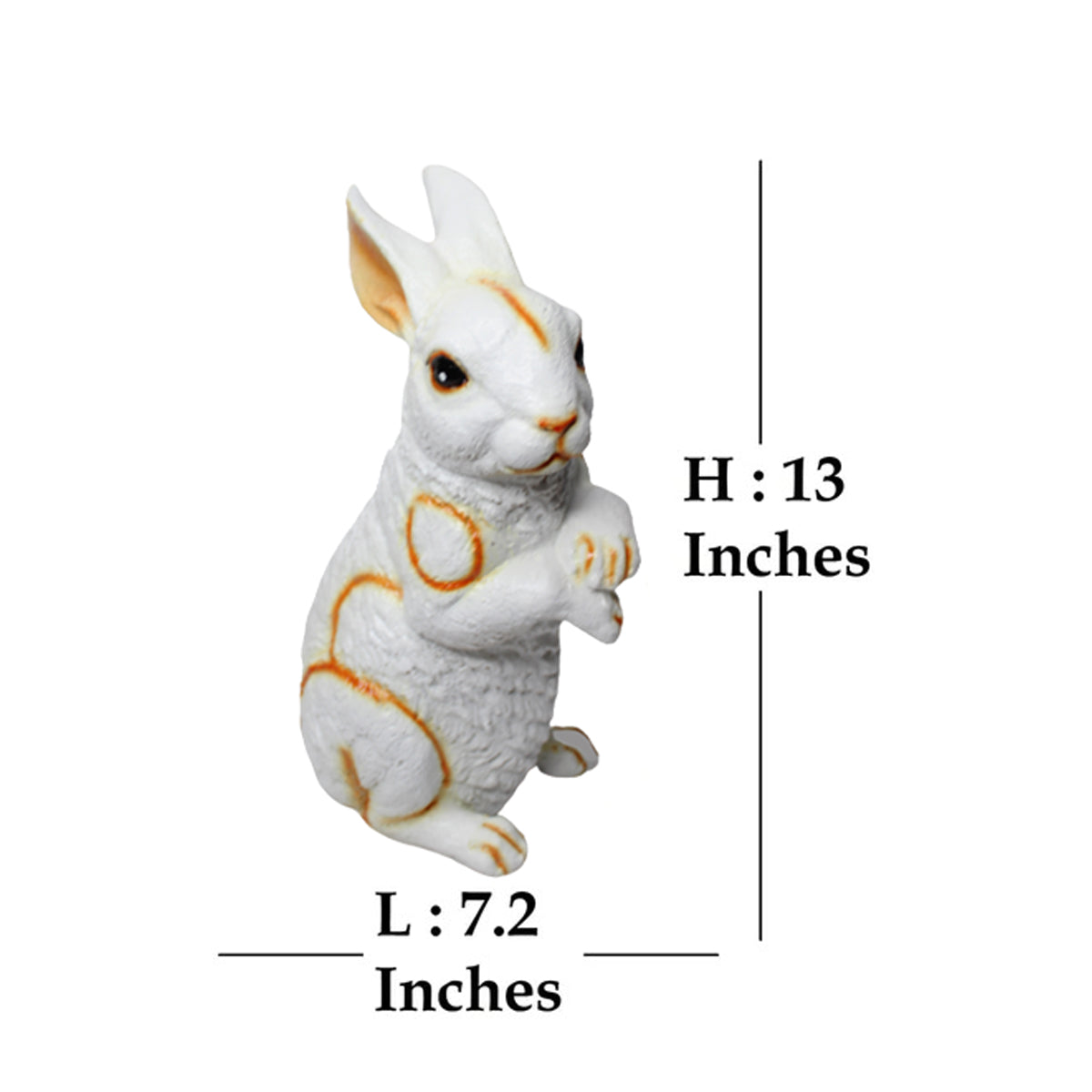 Standing Bunny Rabbit Statue for Garden Decoration