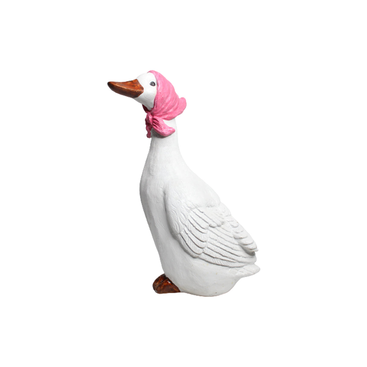 Duck/Goose Statue for Garden Decoration (Red Scarf)