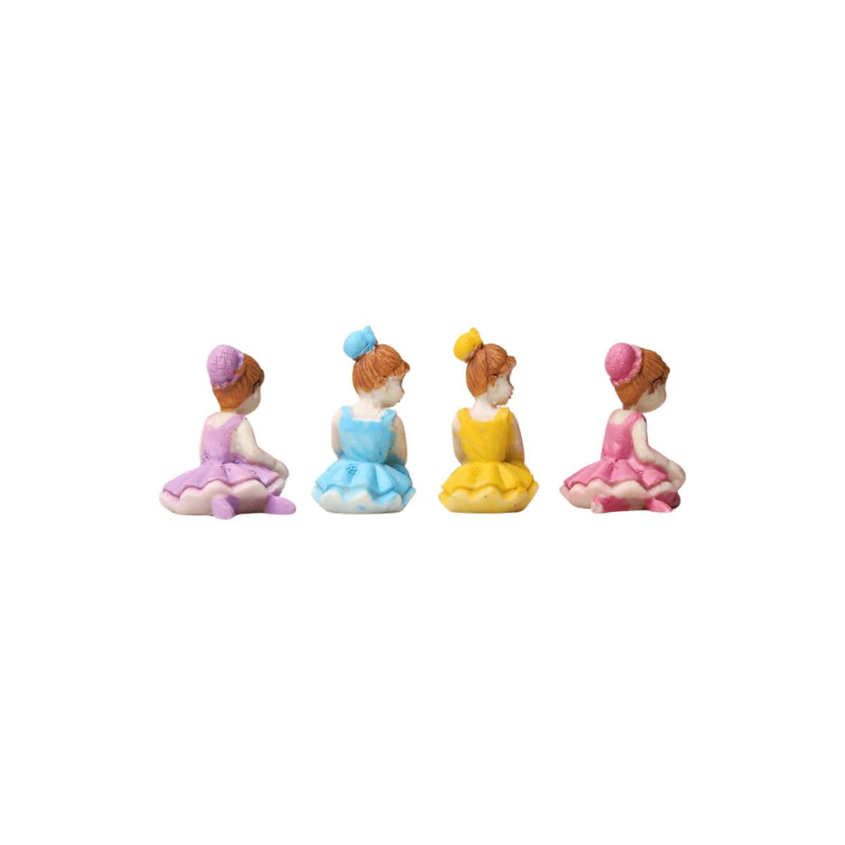 Wonderland resin miniature set of 4 fairies|Photo Frame Embellishments