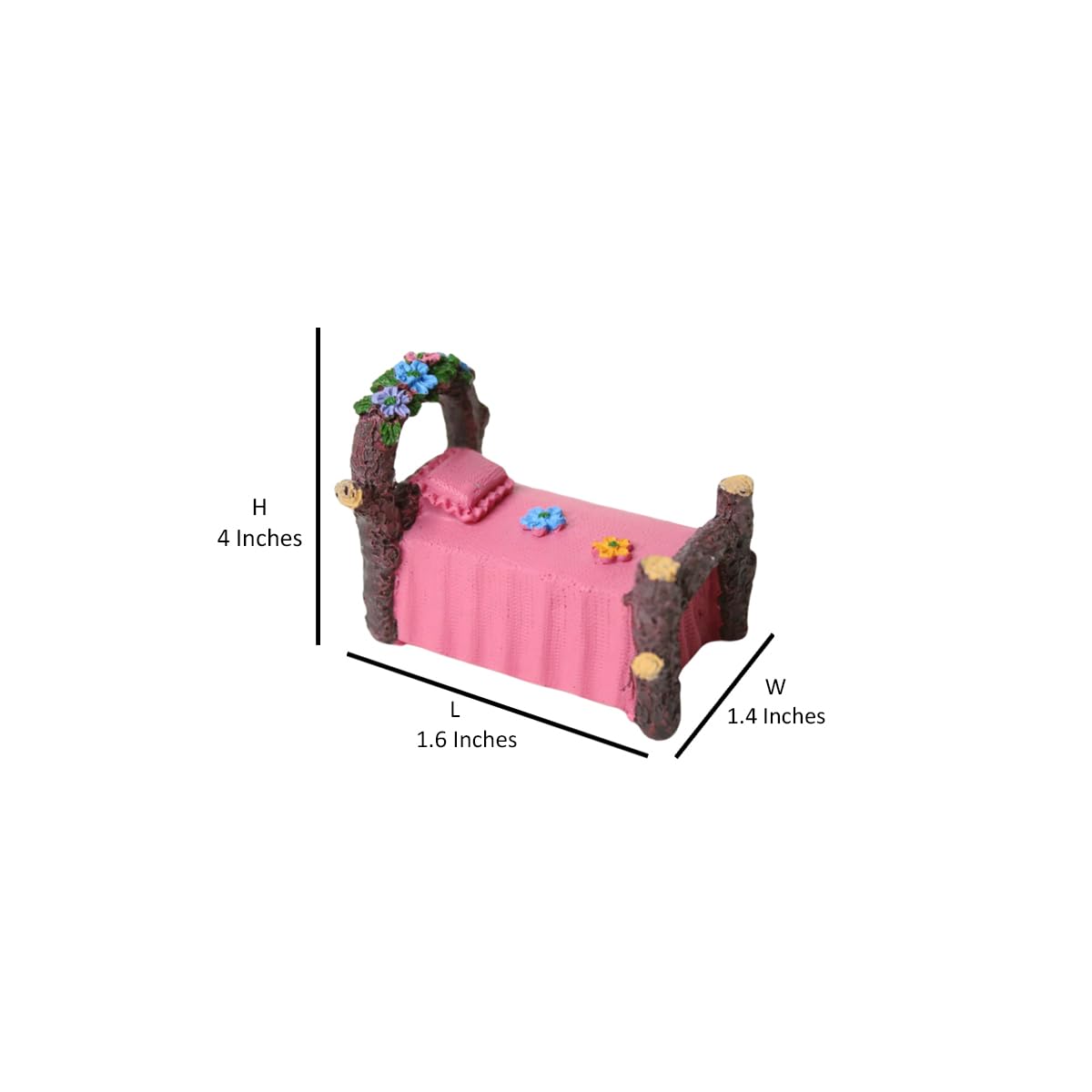 Wonderland resin miniature garden bed ( Made of Polyresin )