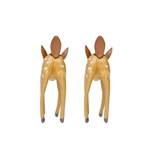 Miniature Toy : (Set of 2) Playing Deer for Fairy Garden Accessories