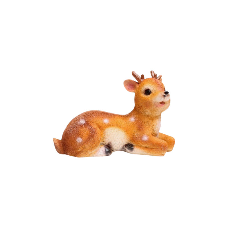 Wonderland sitting  Baby girl deer statue | small size outdoor gift item