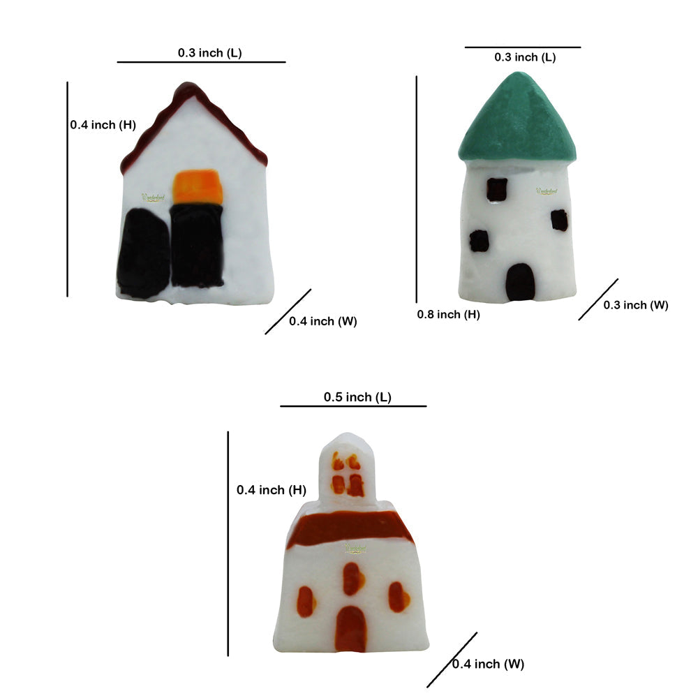 Miniature Toys : (Set of 8) Mini Houses