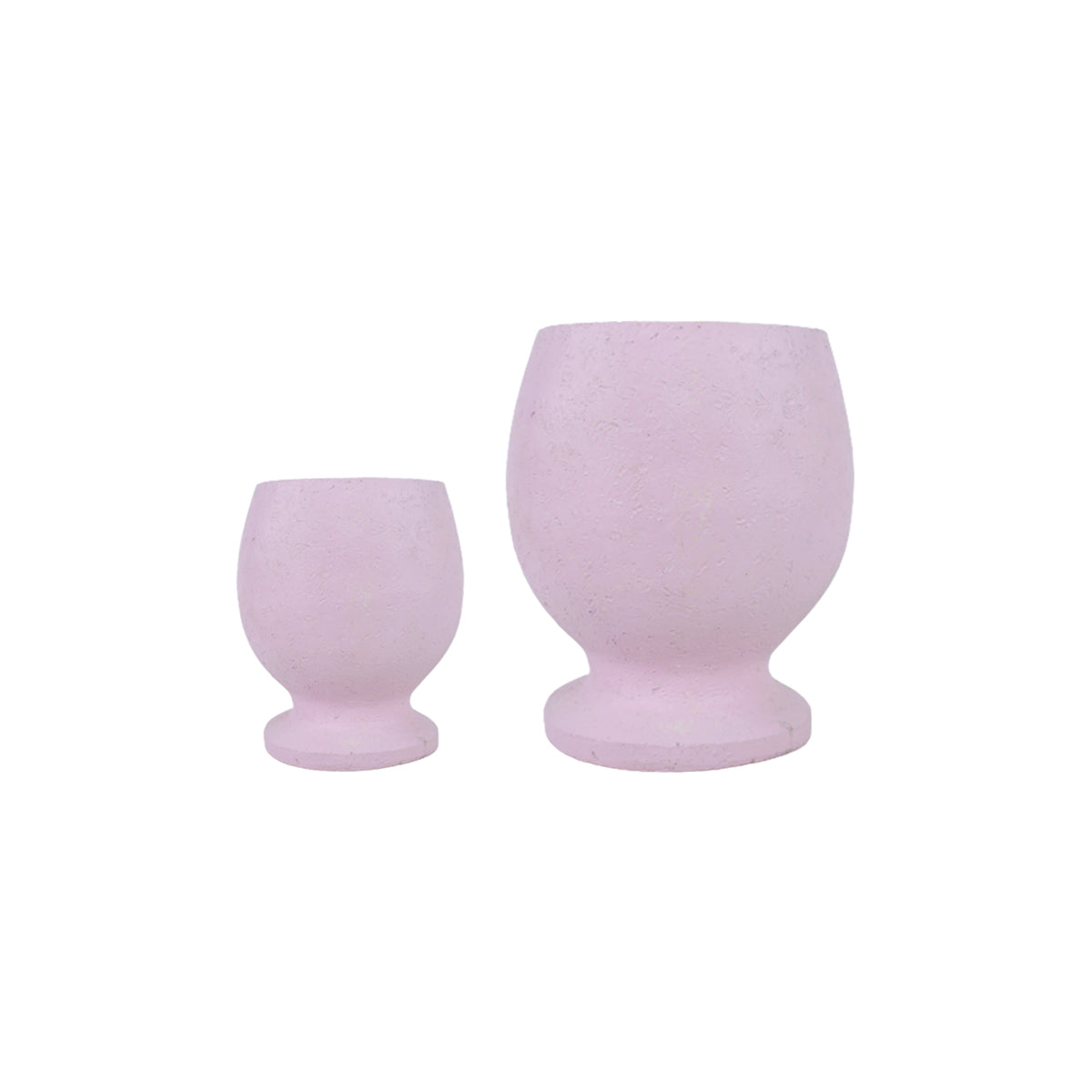 (Set of 2) Designer Ceramic Pink Face Pot (Table Top Size)