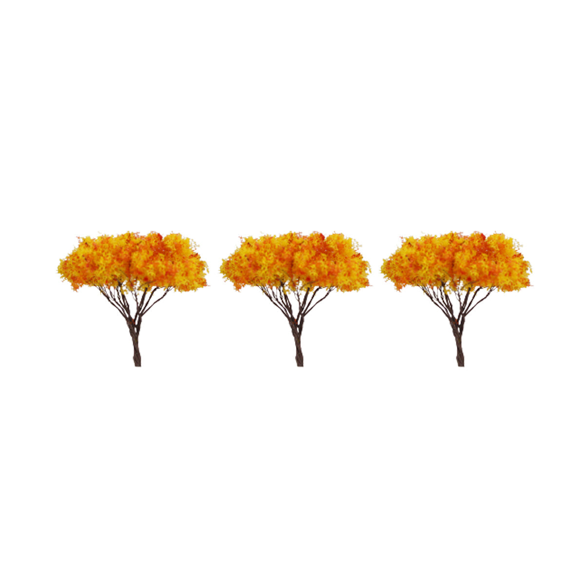 Wonderland  Miniature toys Multi Color Trees (set of 10)