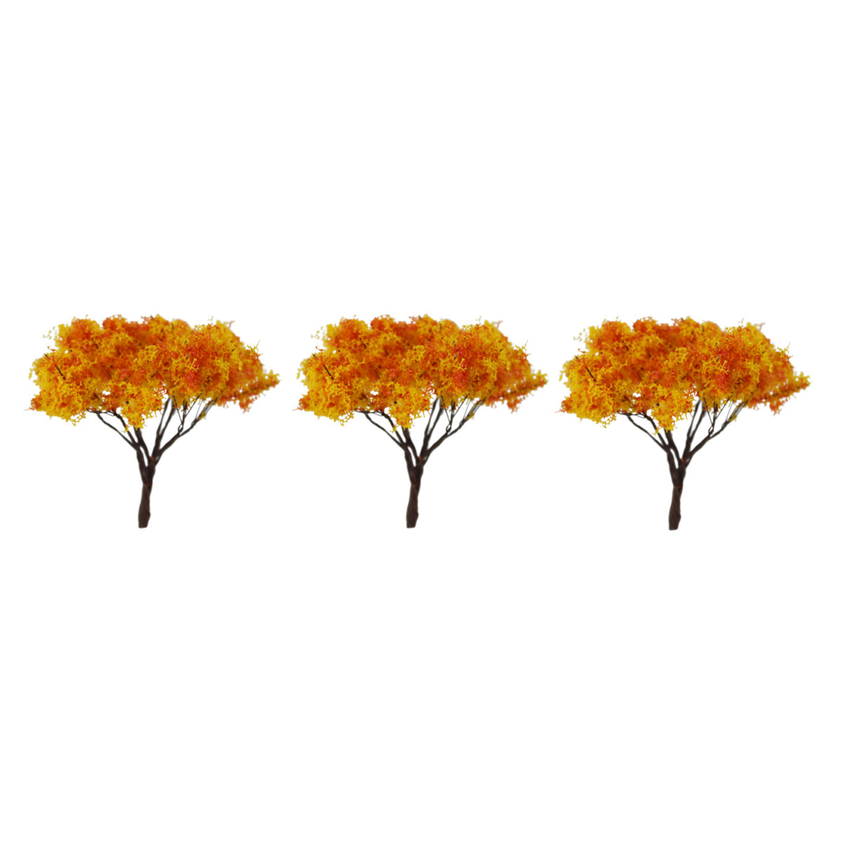 Wonderland  Miniature toys Multi Color Trees (set of 10)