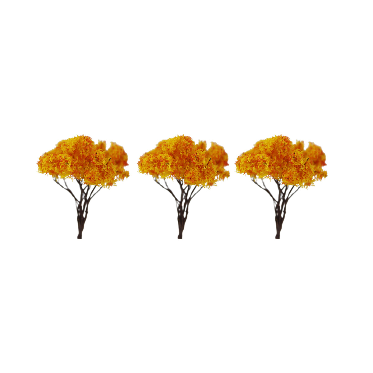 Wonderland  Miniature toys Multi Color Trees (set of 10)