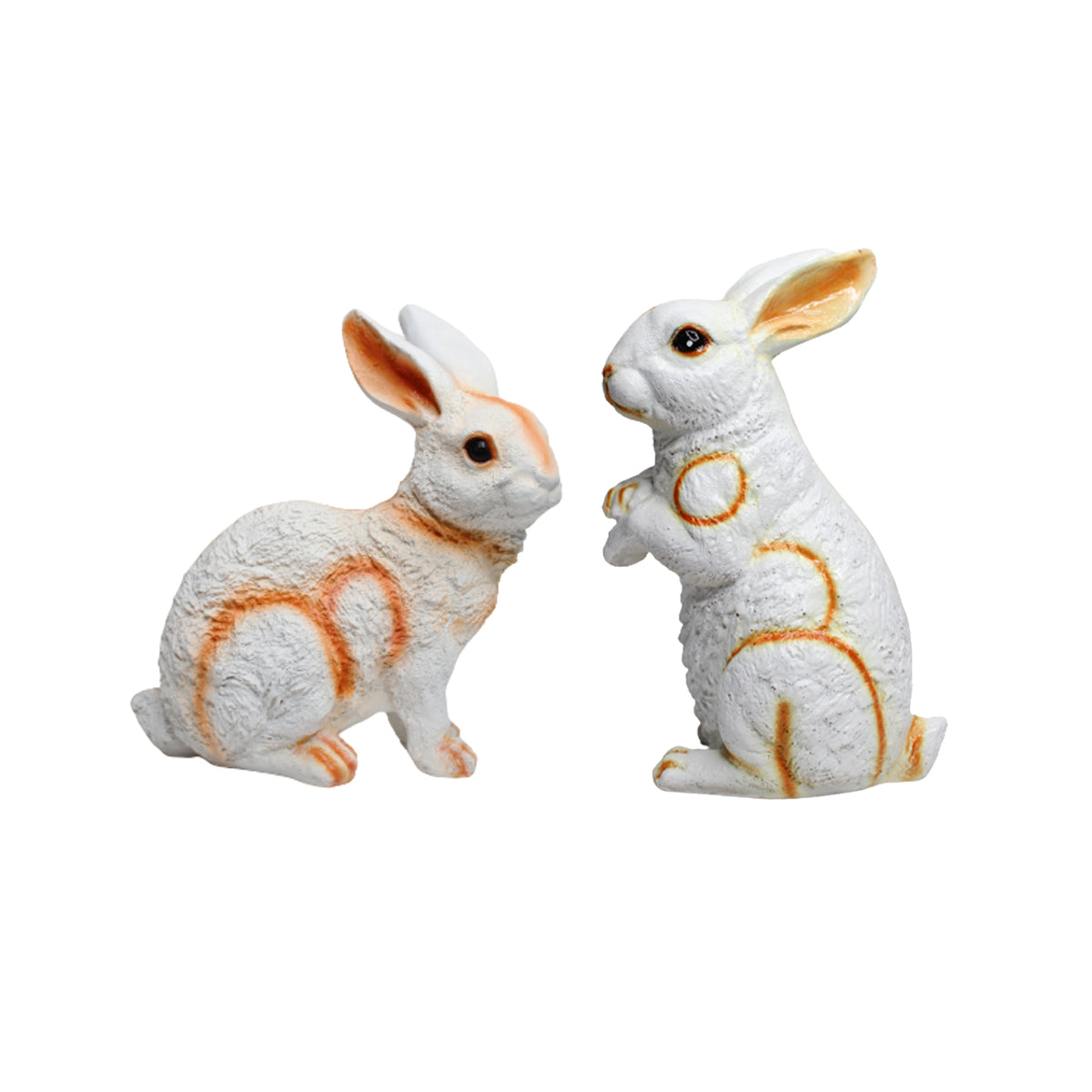 (Set of 2) Sitting & Standing Bunny Rabbit for Garden Decoration