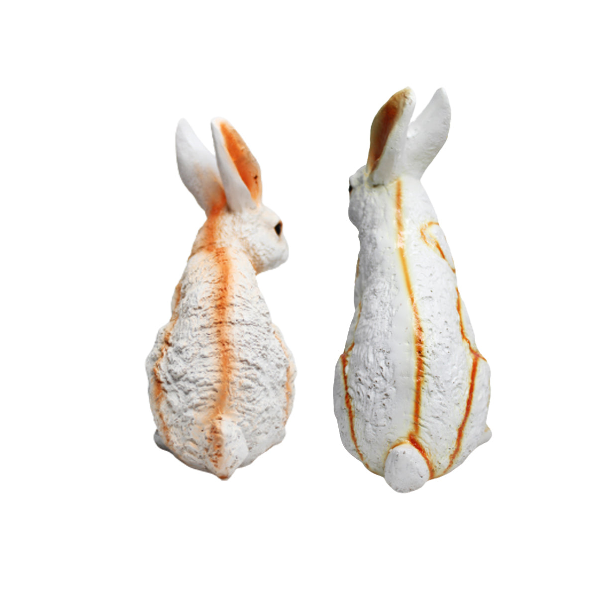 (Set of 2) Sitting & Standing Bunny Rabbit for Garden Decoration