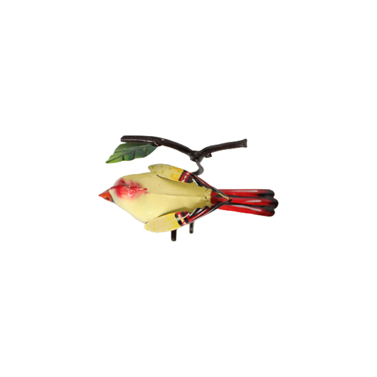 Beige Cardinal Bird Hook/Hanger For Home Decoration