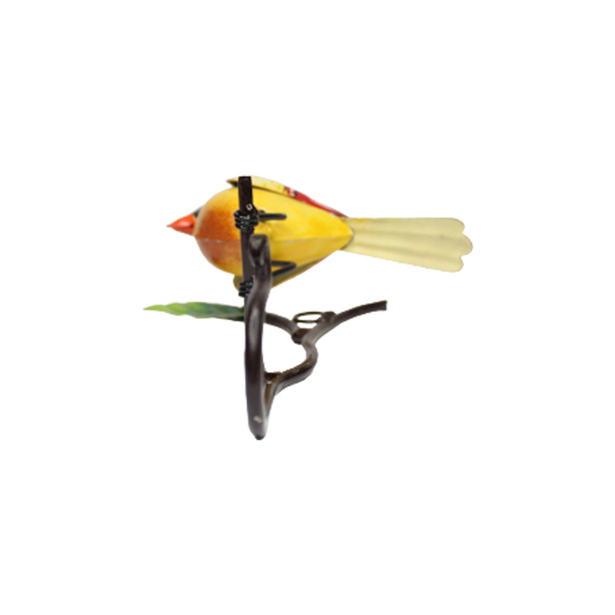 Beige Cardinal Bird Hook/Hanger For Home Decoration