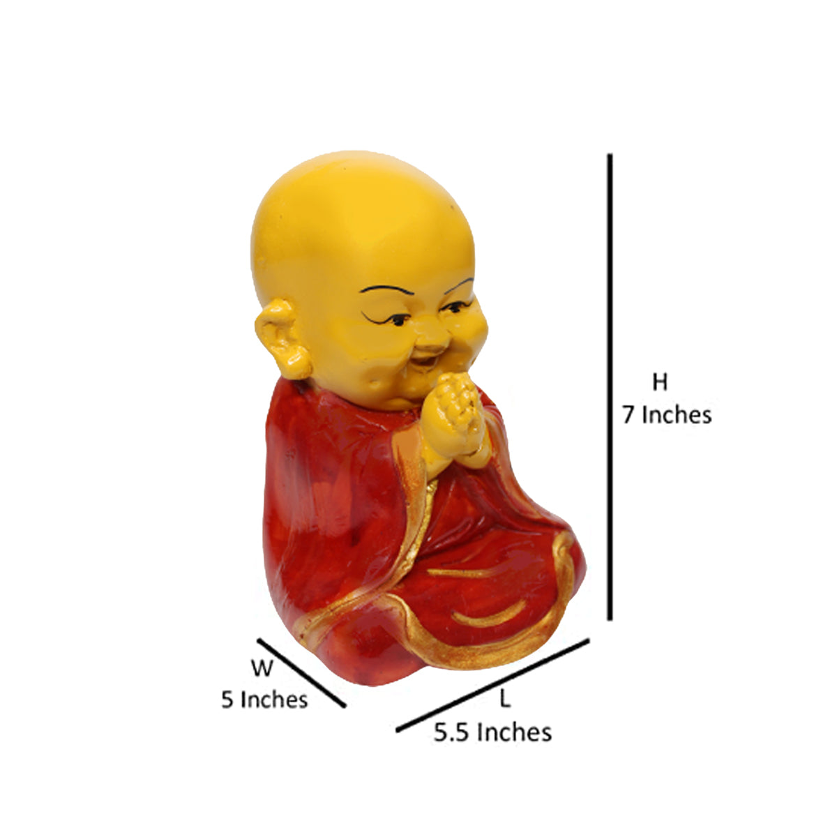 Wonderland Resin Baby Namaste Monk