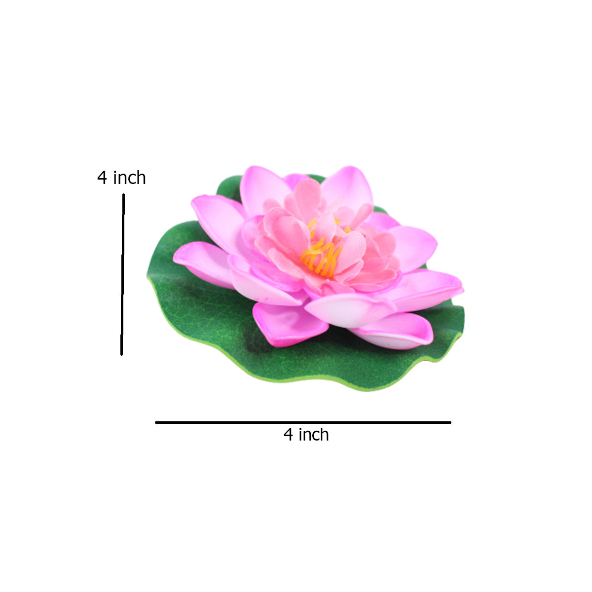 Set of 10 Pink Floating in water artificial Lotus