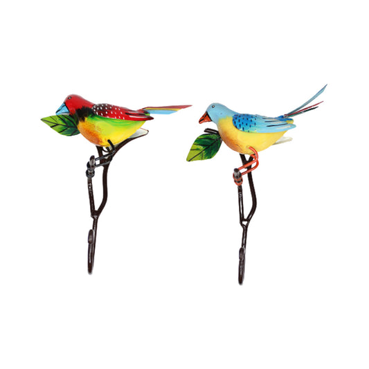 (Set of 2) Wall Bird Hooks for Home and Garden Decoration