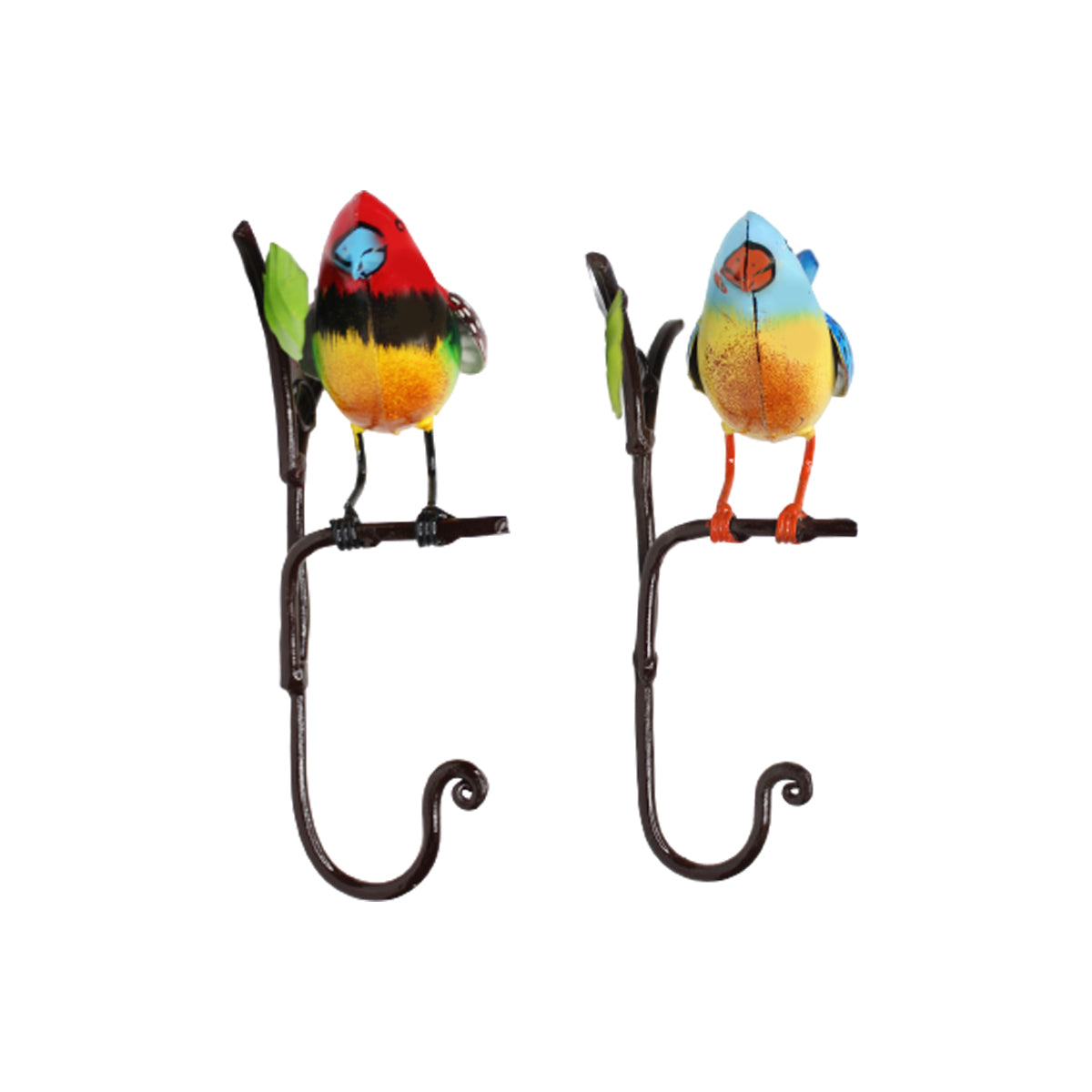 (Set of 2) Wall Bird Hooks for Home and Garden Decoration