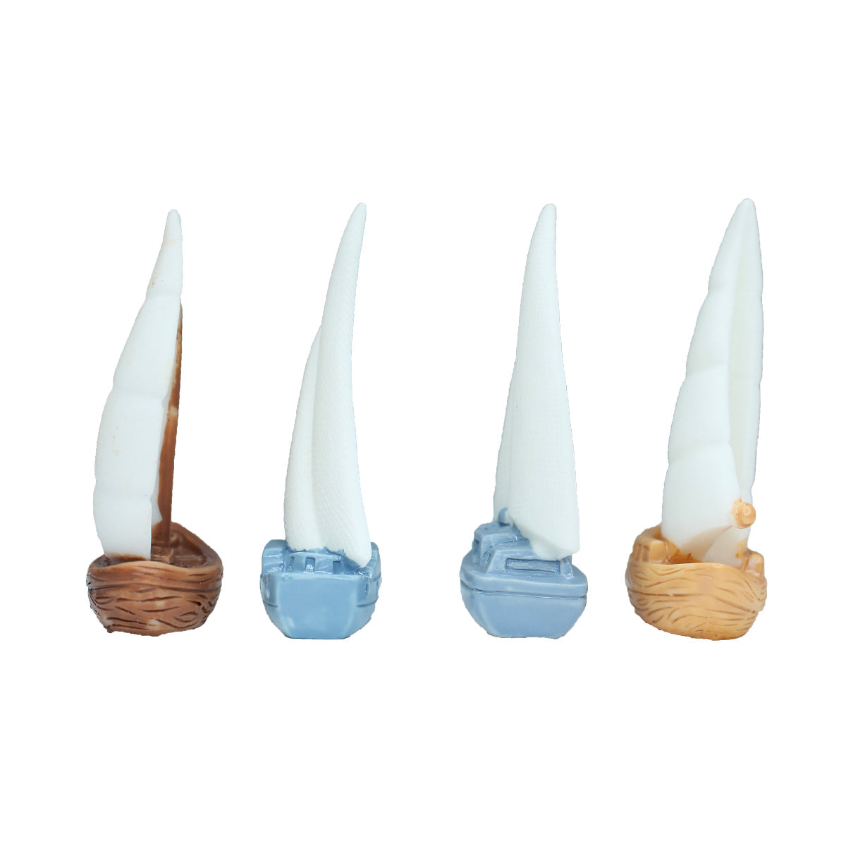 Miniature Toys - Set of 4 Yatch ( Fairy garden accessories)