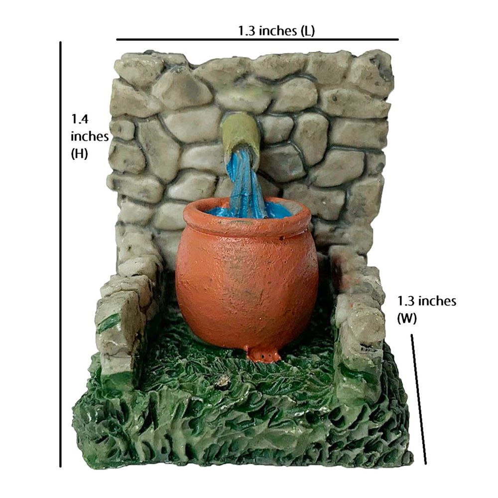 Miniature Toys : Resin Matka Well for Tray Gardening