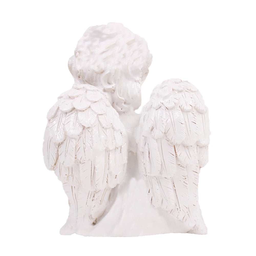 Pure White Angel Showpiece for Home and Garden Decor