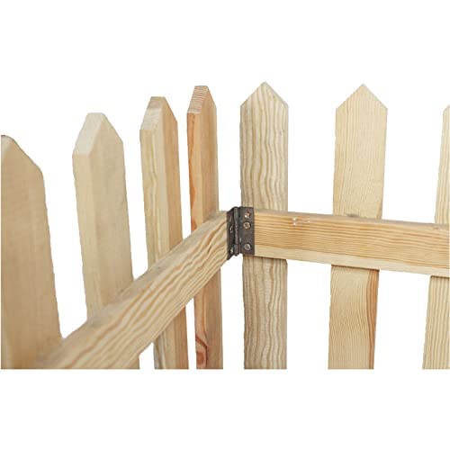 Pack of 4 : Pine Wooden Fence for Indoor/Outdoor Garden