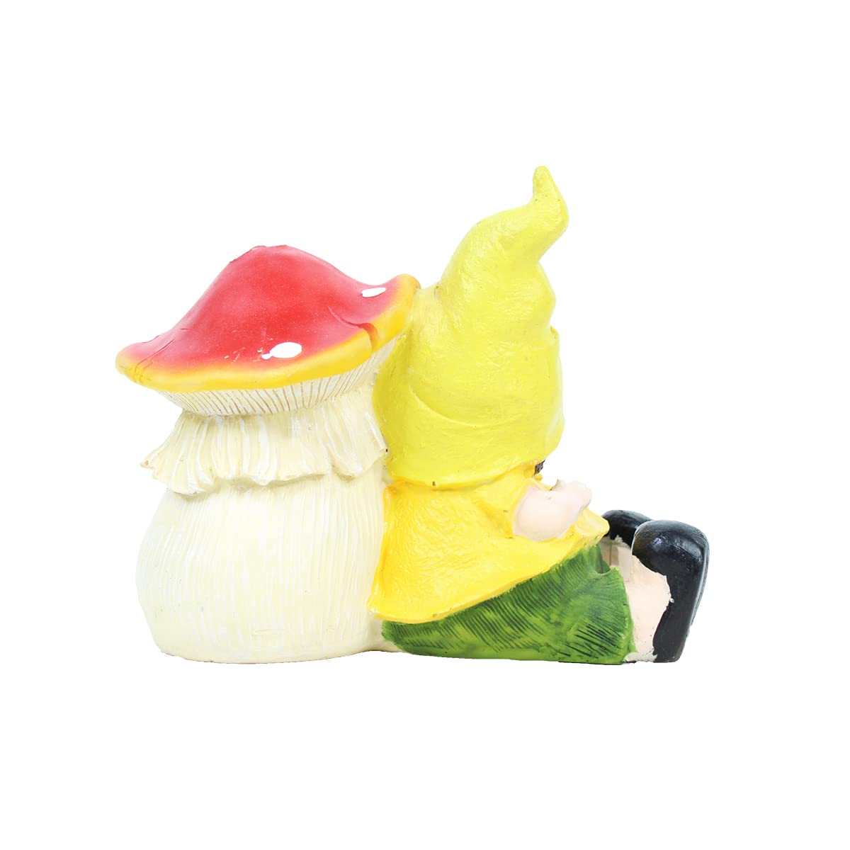 Our Green Window Boy & Toad with Mushroom House for Garden Decoration