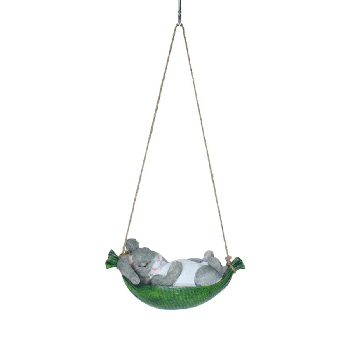 Hanging Swing Cute Rabbit Statue for Garden Decoration