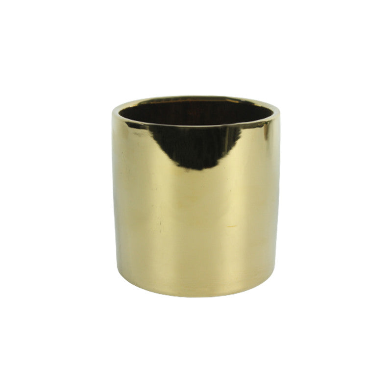 Golden Ceramic Pot (Inside-Black)