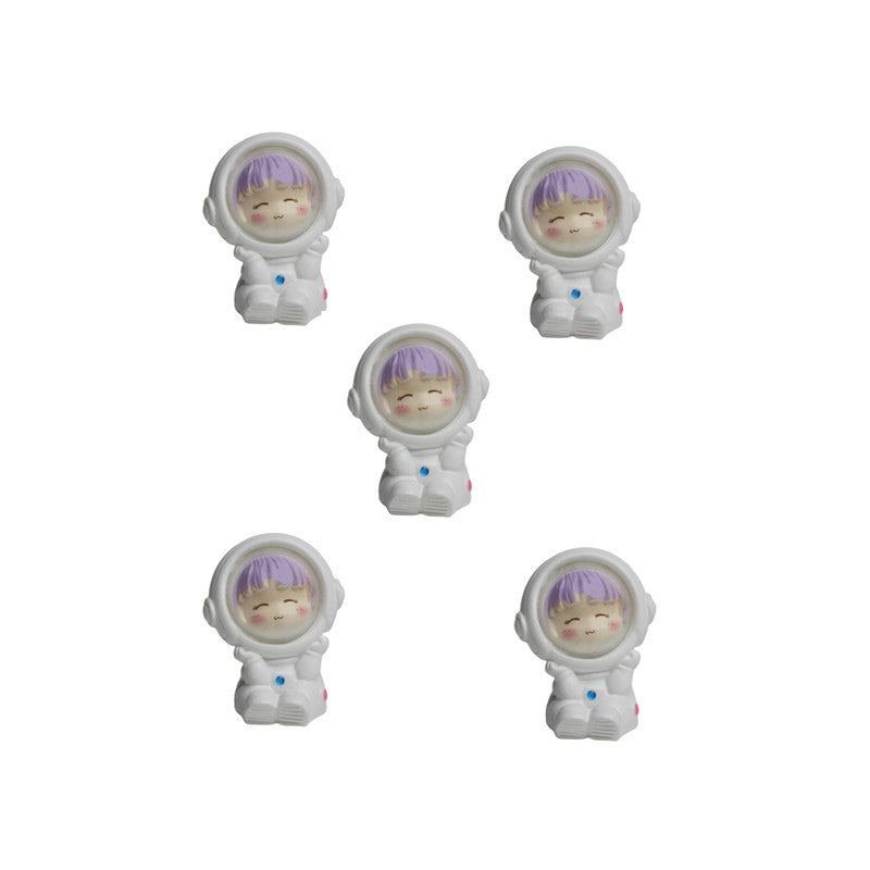 Wonderland Cute Astronut Boy (Set of 5)|Miniature toys | Tiny toys |Mini collectibles |Small figures | Miniature dollhouse| Miniature fairy garden accessories| Unique gifts