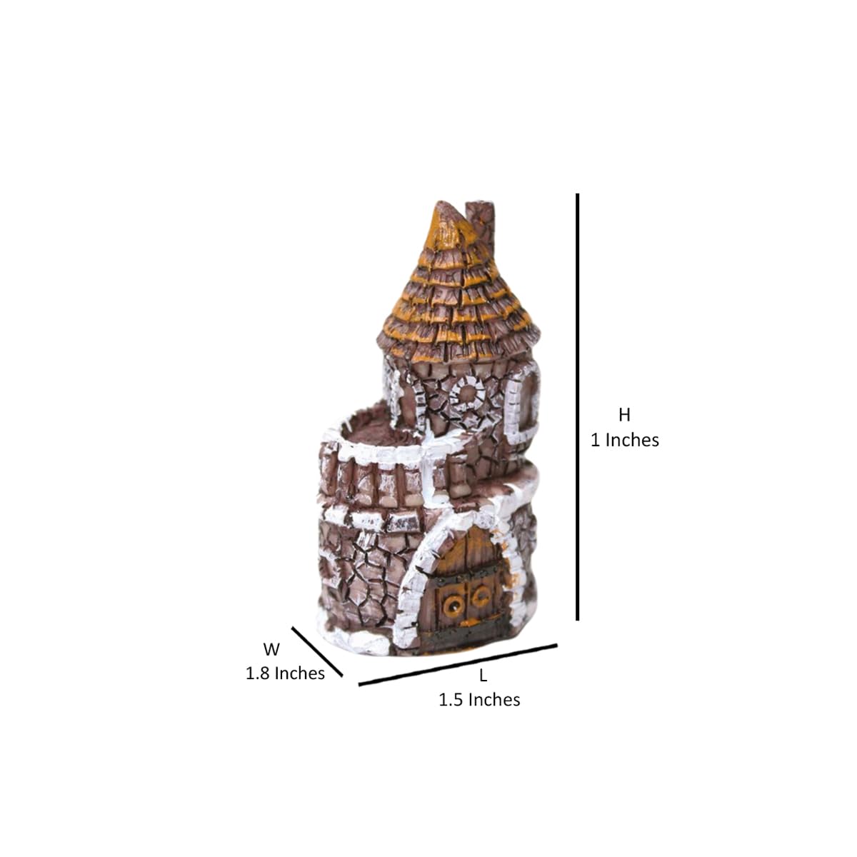 Wonderland resin miniature castle (set of 2)